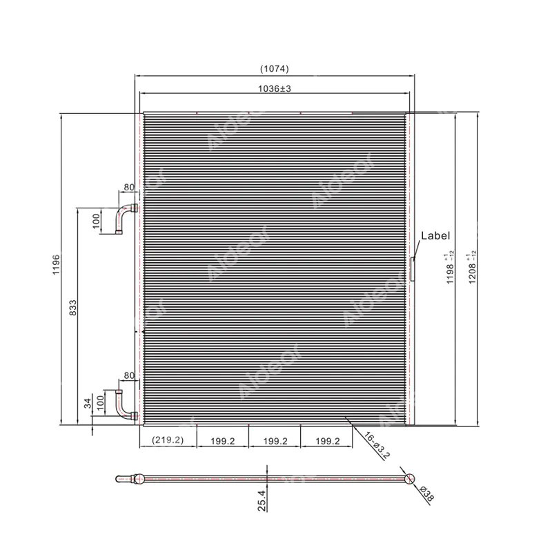 SC-1800 Condenser Coil Microchannel Heat Exchanger