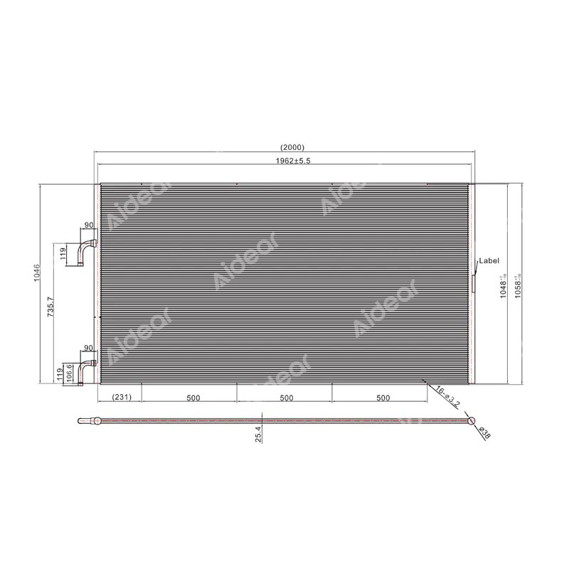 Condenser Coil Microchannel Heat Exchanger sc-2000