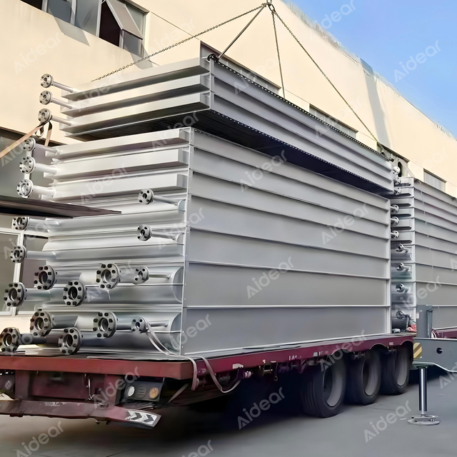 Hochleistungs -Aluminium -Luftwärmetauscher mit Aluminium geflochten