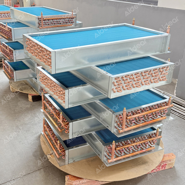 Customisierte Kupferrohr -Aluminiumflossenkondensatorspule