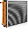 High-Efficiency Water to Air Heat Exchanger for Heating