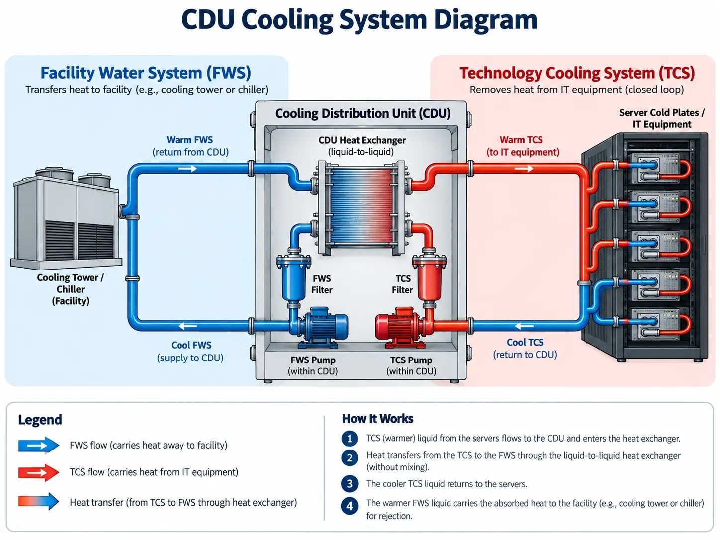 CDU Cooling System Diagram