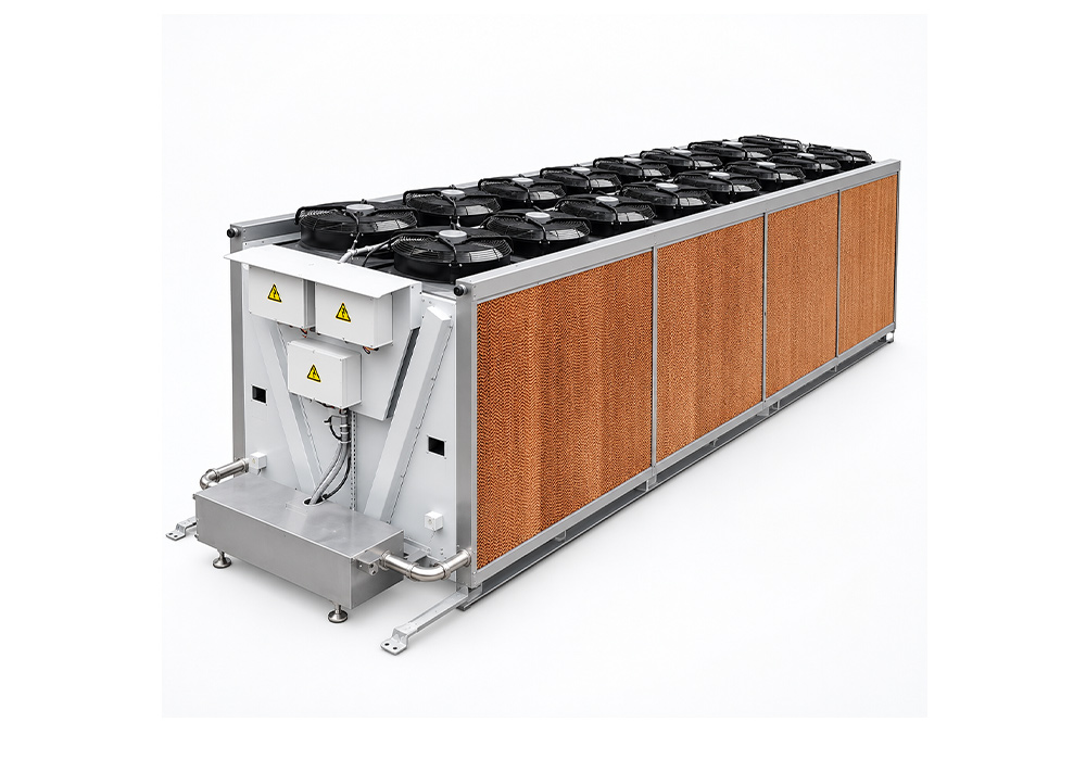 Adiabatic-assisted dry cooler