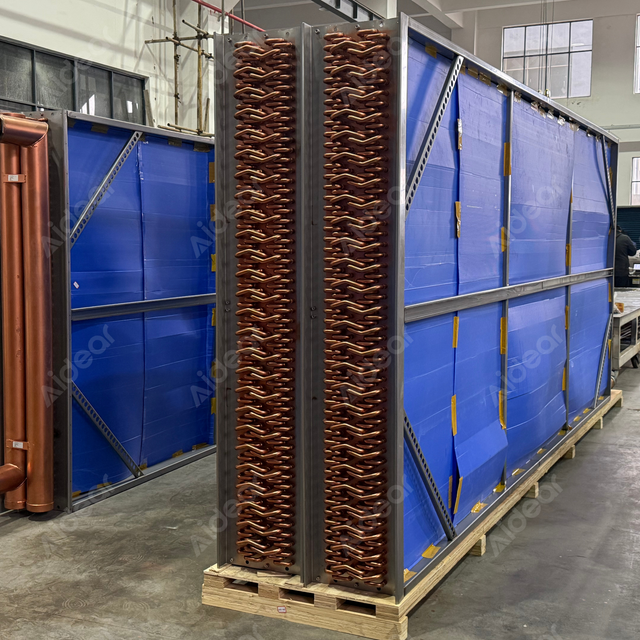 Heavy Duty Kobberr&oslash;r Fin varmeveksler – industrikvalitet