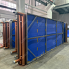 Industrial Blue Panel Tube Fin Heat Exchanger – Copper Headers & Stainless Frame