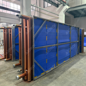 Industrial Blue Panel Tube Fin Heat Exchanger – Copper Headers & Stainless Frame